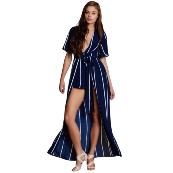 Japna Pants - Japna Striped Jumpsuit